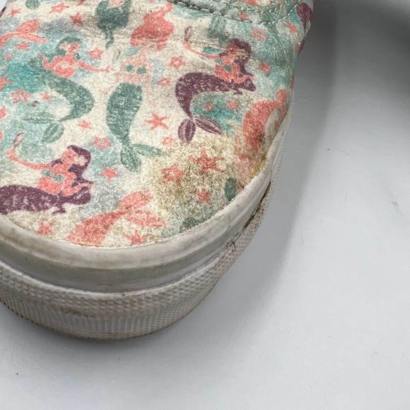 Vans Glitter Shimmer Mermaid Skater Sneaker Lace Up Shoes Short Top Women's 8 - Picture 2 of 12